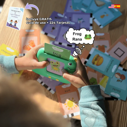 DinoAprendo® - El lector de tarjetas que volverá a tu hijo/a bilingüe